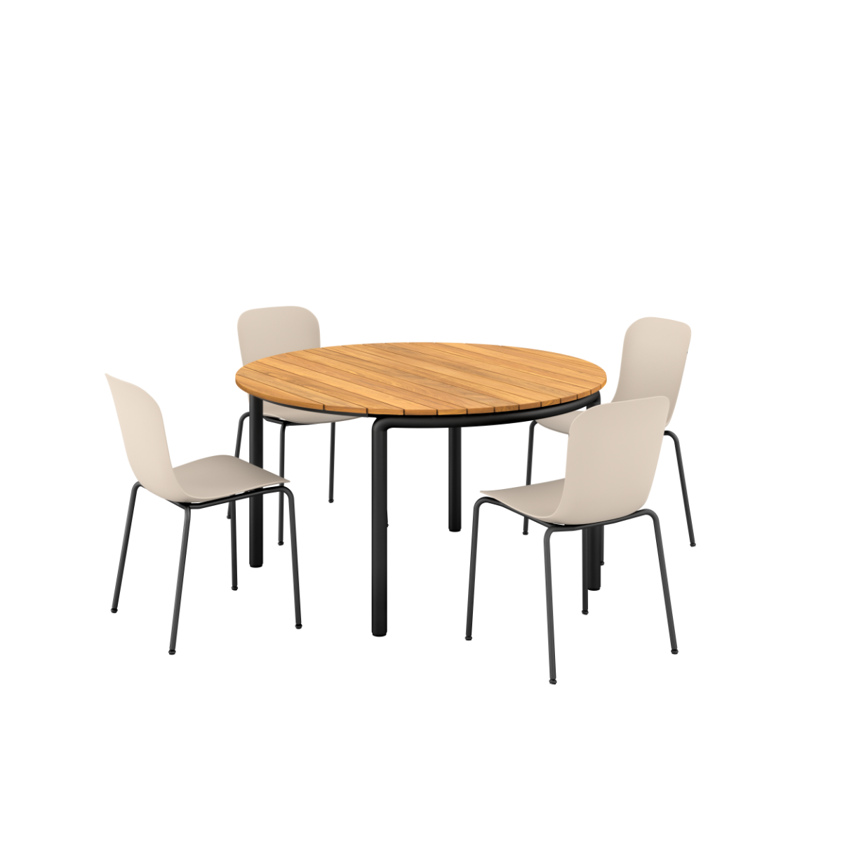Patio Dining Table Oe133 + Patio Chair No. One S1
